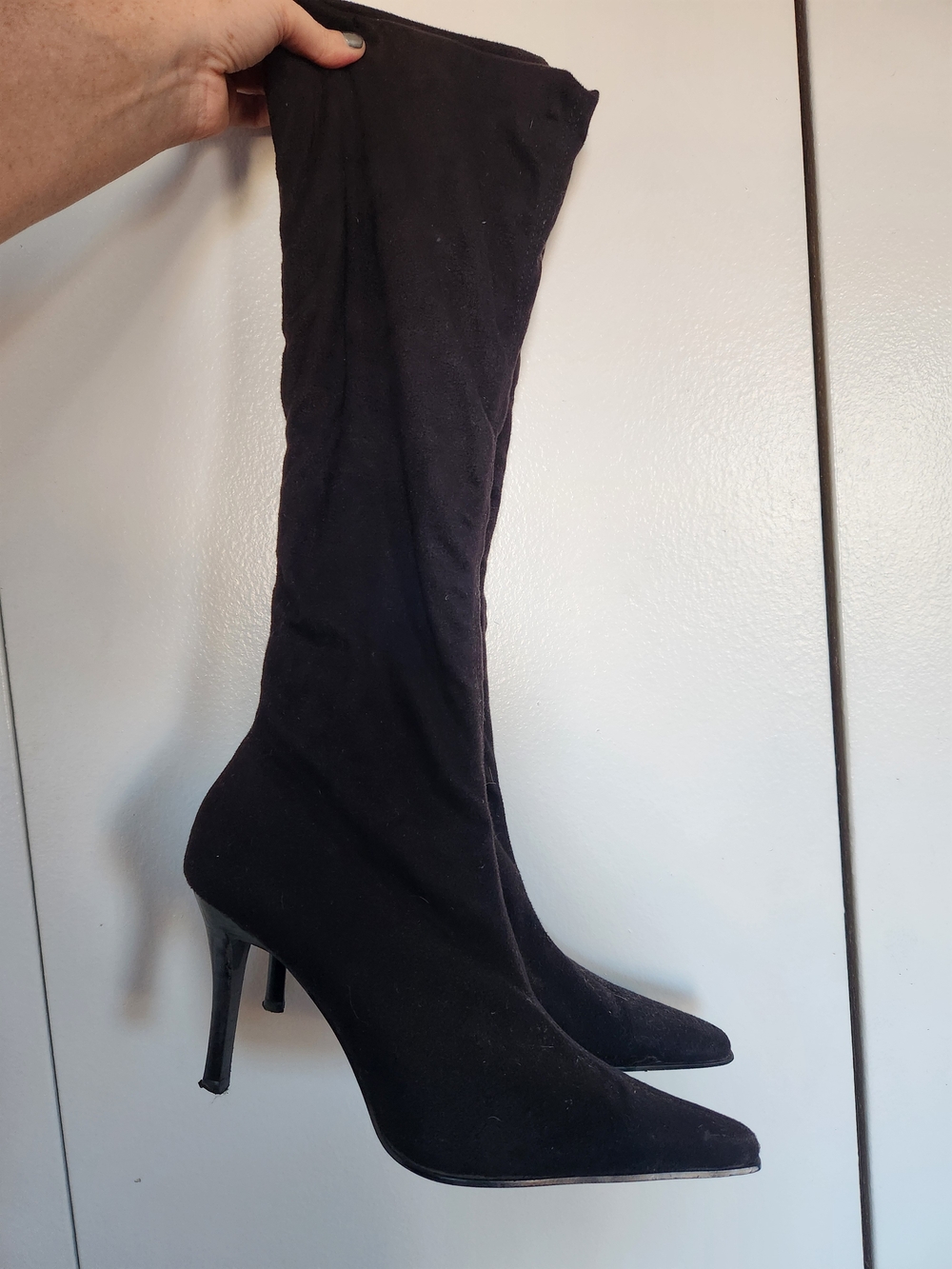 bp Black Knee-High Stiletto Boots